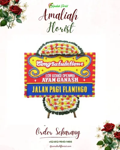 Bunga Papan Congratulation di Bandara Adi Soemarmo Solo